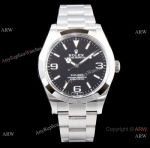 Swiss Replica Rolex Explorer I 3132 Black Dial Watch AR Watch Factory For Sale